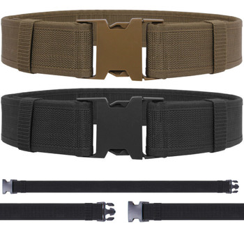 Tactical Duty Belt Heavy Duty Utility Webbing Police Security Military Work Swat